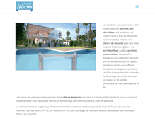 Tablet Screenshot of cloture-de-piscine.com